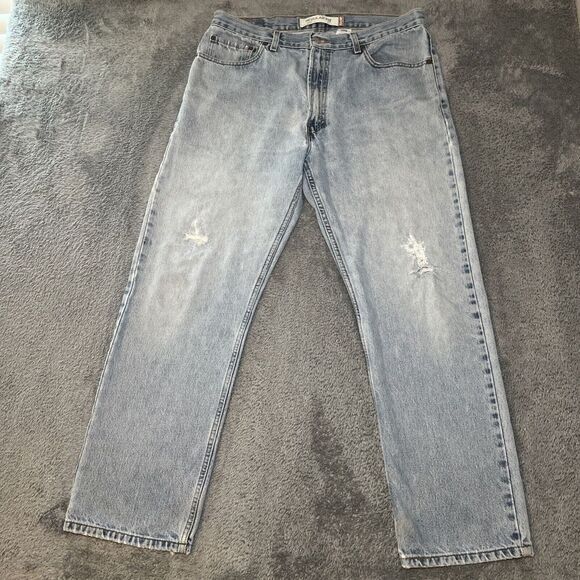 Levi's Other - Levi's Regular Fit 505 Mens SZ W36 L30 Denim Jeans Light Blue Wash Straight Fit